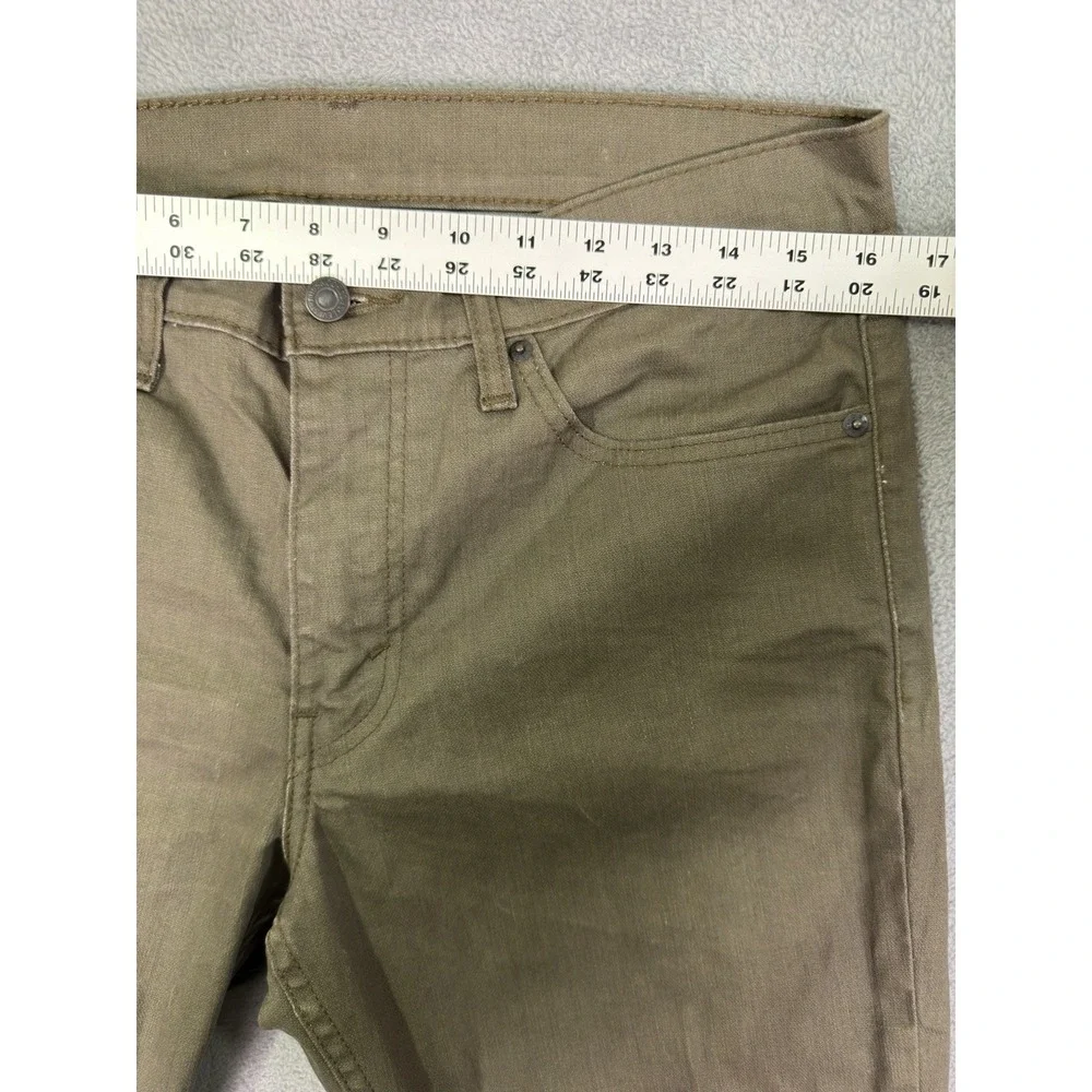 Levis 511 Jeans Mens 32x30 Brown Denim Skinny Low Rise Workwear Stretch